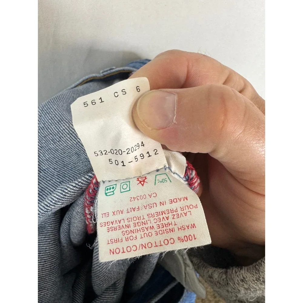 Levis 501‎ Mens Vintage Straight Leg Denim Jeans Blue Made in USA 32x36